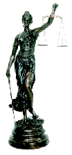 Statue der Justitia bei Kanzlei Klein und Wagenfhr